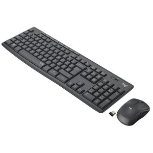 TASTIERA MK295 LOG WIRELESS+MOUSE USB SILENT GRAFITE