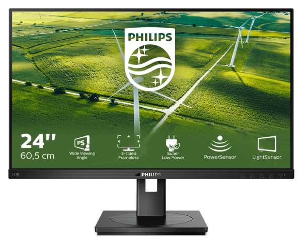 MON 24IPS VGA HDMI DP DVI MM PHILIPS 242B1G/00 REG ALT PIVOT