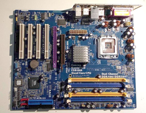 asrock 4 core dual sata2 conroe kentsfield fsb1066 quad core cpu