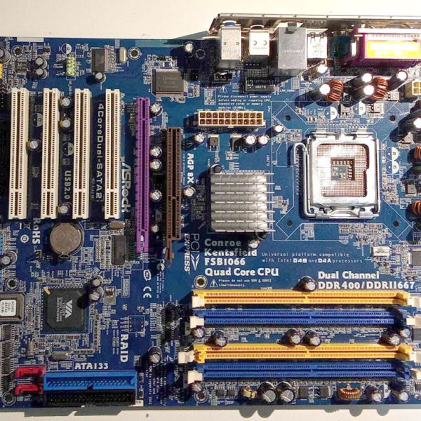 asrock 4 core dual sata2 conroe kentsfield fsb1066 quad core cpu