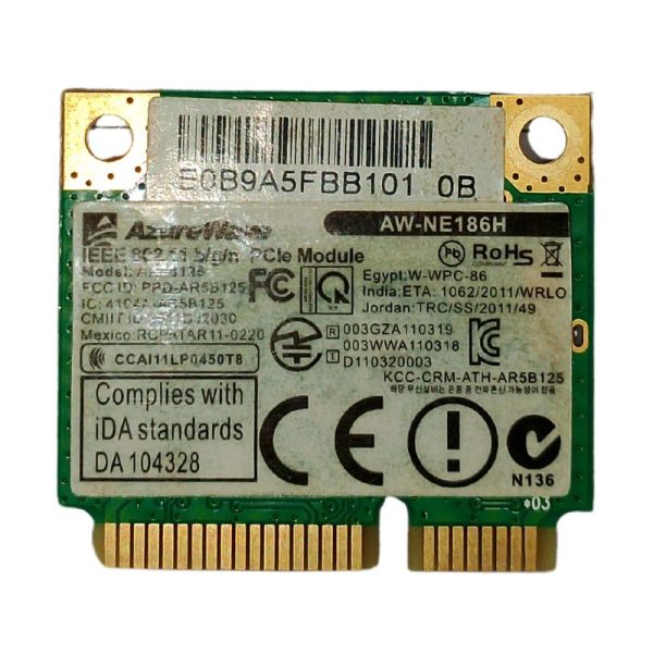 Scheda Wifi Azure Wave AR5B125 AW-NE186H